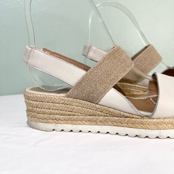 Aquatalia Womens Off White Annalise Alice Espadrille Slingback Sandals Size 5M - Picture 8 of 8